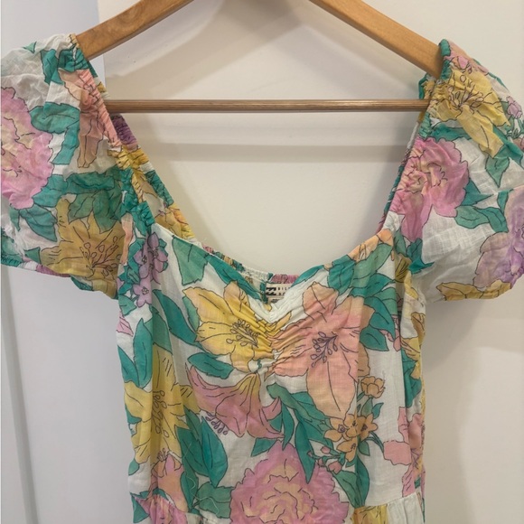 Billabong Floral Puff Sleeve Maxi Dress - Picture 7 of 8